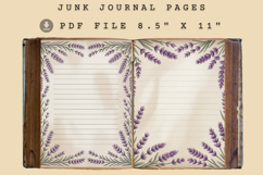 Vintage Lavender junk journal pages Product Image 2