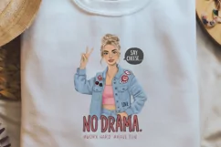 Funny Beautiful Girl Quotes Sublimation Design PNG Product Image 1