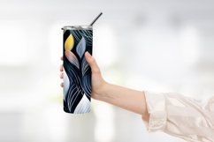 Abstract Shapes And Leaves Tumbler Wrap Sublimation Product Image 2