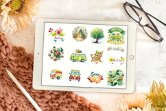 Camping Holiday Stickers PNG and JPEG Product Image 2