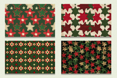 Red &amp; Green Knitted Stars Cutting Boards sublimation Designs Product Image 2