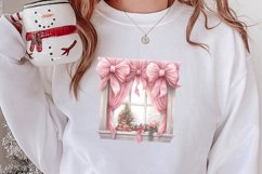 Pink Tis The Season Christmas Sublimation, Christmas Clipart Product Image 2