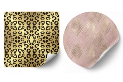 Rose Gold and Black Animal Print Digital Paper Product Image 2