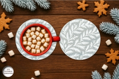 Frost Pattern Coffee Coasters SVG Bundle | Drink Coaster Product Image 2