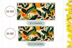 Floral Mug Wrap Design, Colorful Mug Sublimation PNG Product Image 2