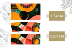Retro Tumbler Template, Retro 40 Oz Tumbler Wrap Design Product Image 2
