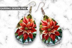 Stained Glass Christmas flowers Earrings Bundle Product Image 3