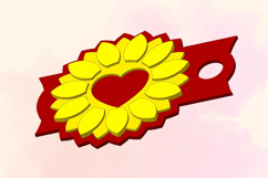 Sunflower, 40 OZ Tumbler, STL/3MF files for 3D Printing Product Image 2
