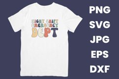 Retro Night Shift Emergency Dept, Night Team SVG Product Image 2
