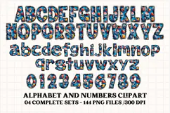 Football Alphabet clipart, soccer american letters doodle Product Image 2