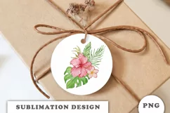 Watercolor Tropical flowers bouquet PNG Product Image 2