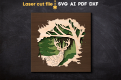 Deer SVG laser cut files for Glowforge Product Image 2