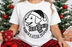 Santa’s Little Yelper Svg, Funny Dog Lover Christmas Svg. Product Image 3