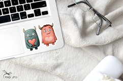Valentine's monsters stickers- 8 Variations Product Image 2
