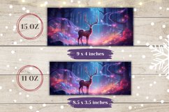 Winter Deer Mug Design, Magic Forest Coffee Mug Design Product Image 2