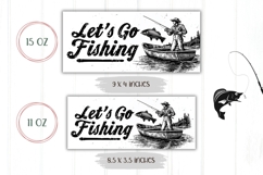Let&#039;s Go Fishing Mug Wrap, Dad Mug PNG, Fisherman Coffee Mug Product Image 2