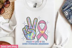 Peace Love T21 PNG, Syndrome Sublimation PNG Product Image 3