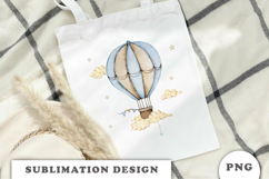 Watercolor Air Balloon png Product Image 2