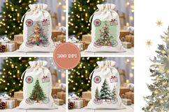 Christmas Tree Santa Sack, Winter Santa Sack Designs Product Image 2