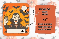 Printable Halloween Money Card, Halloween Vampire Money Card Product Image 2
