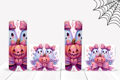 Cartoon Halloween Ghost Tumbler, Boo Halloween PNG Product Image 2