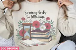 So many books PNG, Reading Book Sublimation PNG Product Image 1