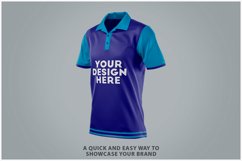 Polo T-Shirt Mockup Half Side View Product Image 2
