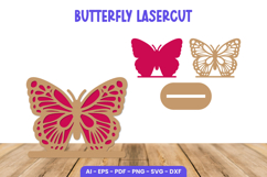 Butterfly Lasercut - Butterfly Stand Lasercut Decoration Product Image 1