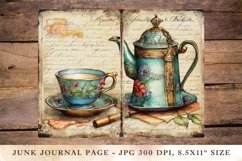 Printable Junk Journal Pages tea 15 Product Image 1