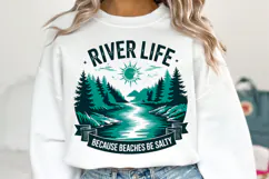 River Life svg Design | Svg Cut Files | Shirt Svg Product Image 1