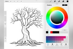 100 Procreate Dead Trees Stamp Brushes Product Image 7