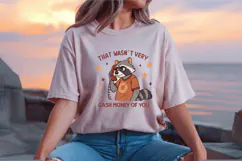 Racoon Png, Funny Snaky Racoon PNG Sublimation Design Product Image 2