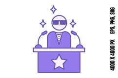Colored Celebrity Icon Product Image 1