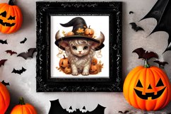 Halloween Highland Cow Clipart Sublimation, Halloween PNG Product Image 3