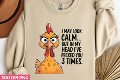 I MAY LOOK CALM... BUT IN MY HEAD PNG Product Image 3