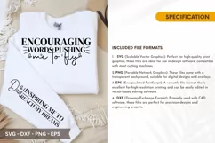 Encouraging Words SVG - Father's Day Sleeve T shirt Design Product Image 2