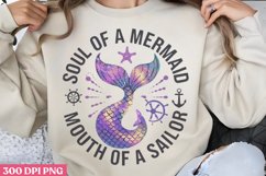 Soul of a mermaid mouth of a sailor PNG ,Mermaid Sublimation Product Image 2