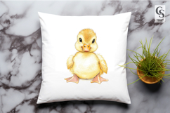 Watercolor Picnic Duckling Clipart Sublimation PNG Product Image 2