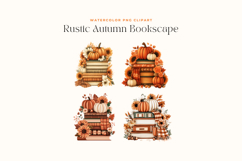 Rustic Autumn Bookscape Clipart Product Image 2