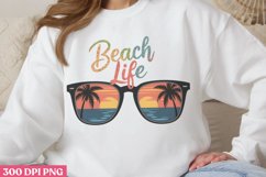 Beach Life PNG, Vintage Summer Sublimation PNG Product Image 1