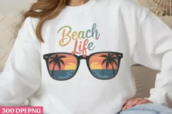 Beach Life PNG, Vintage Summer Sublimation PNG Product Image 1