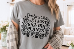 I Just Wet My Plants Svg, Plant Lover Svg, Watering Can Svg. Product Image 3
