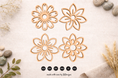 Floral Laser Cut SVG Set Product Image 1