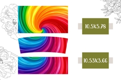 Rainbow Swirl Tumbler Design, 40 Oz Tumbler Print Product Image 2