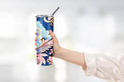 Old Fashioned Flower Tumbler Wrap Design Product Image 2