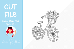 Easter SVG Line Art Cut File Product Image 1