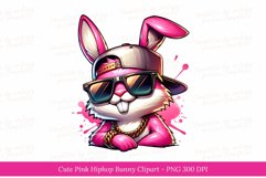 Pink Hip Hop Bunny clipart Product Image 1