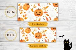 Halloween Mug Wrap, Halloween Print, Fall Mug Template Product Image 2