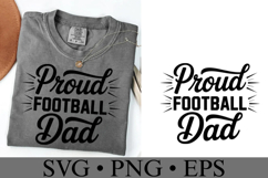 Proud Football Dad Svg | Game Day Svg | Shirt Svg Product Image 3