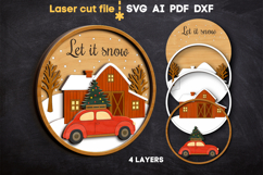 Christmas Sign SVG laser cut files for Glowforge Product Image 2
